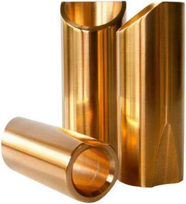 The Rock Slide Polished Brass Guitar Slide - Small