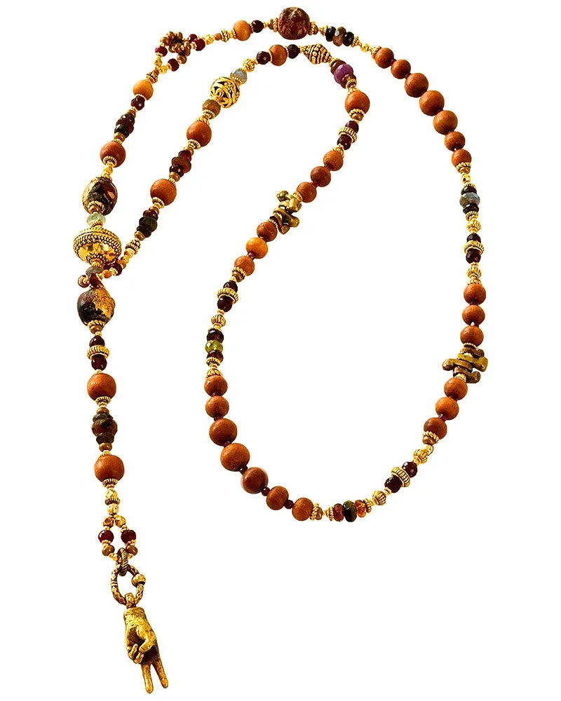 Tourmaline and Mala Lariat