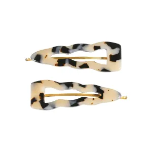Tree Light Tortoiseshell Hair Slide Set