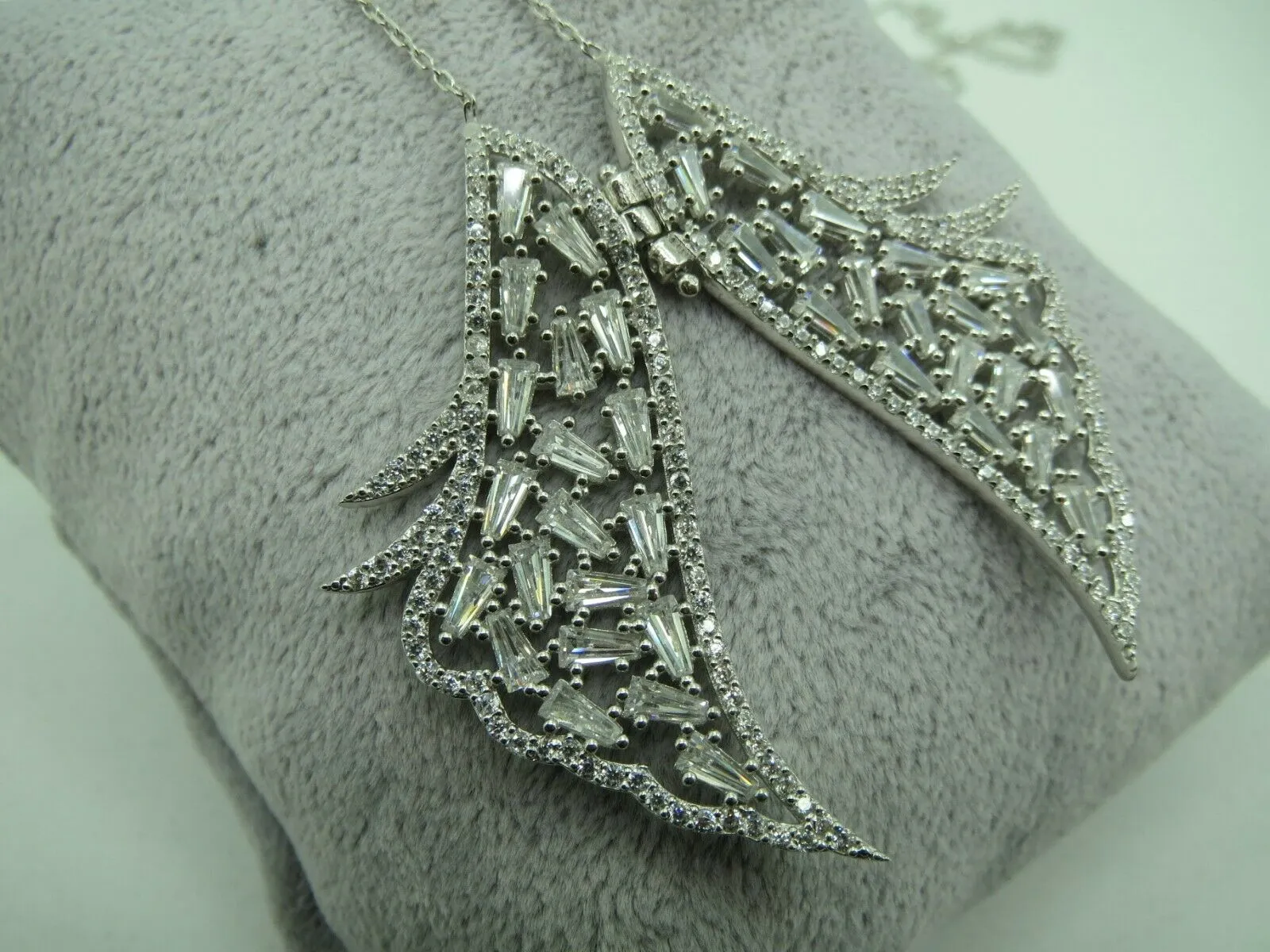 Turkish Handmade Jewelry 925 Sterling Silver Zircon Stone Women Necklace