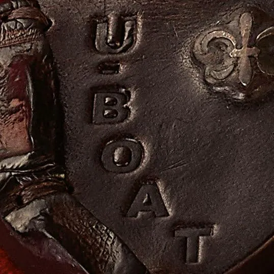 U-Boat Crocodile Keychain Silver Leather 4948