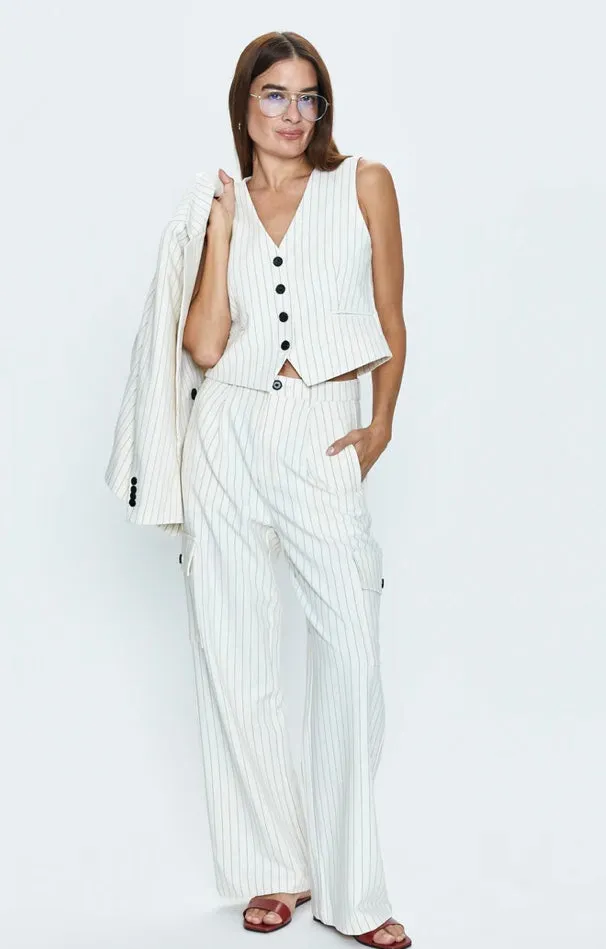 VERO VEST - LE BLANC PINSTRIPE