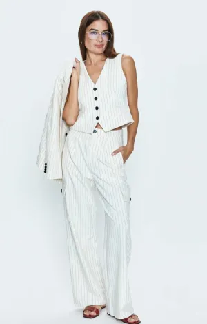 VERO VEST - LE BLANC PINSTRIPE