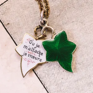 Victorian Ivy Leaf Love Token Charm