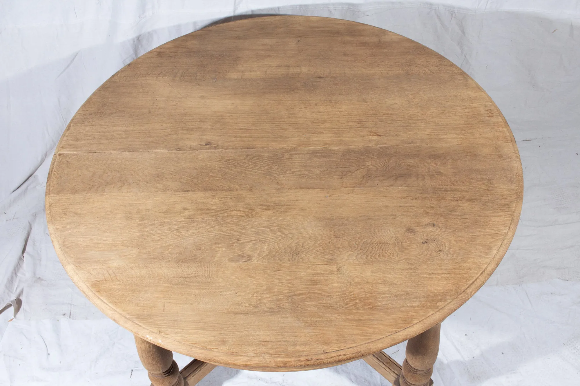 Vintage French Oak Butterfly Leaf Table