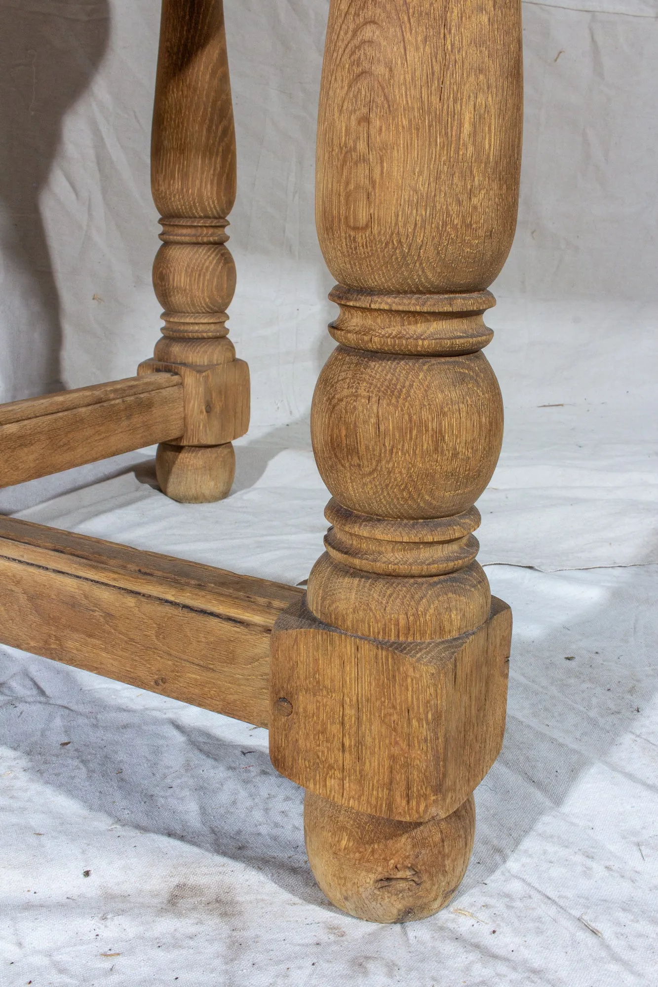 Vintage French Oak Butterfly Leaf Table