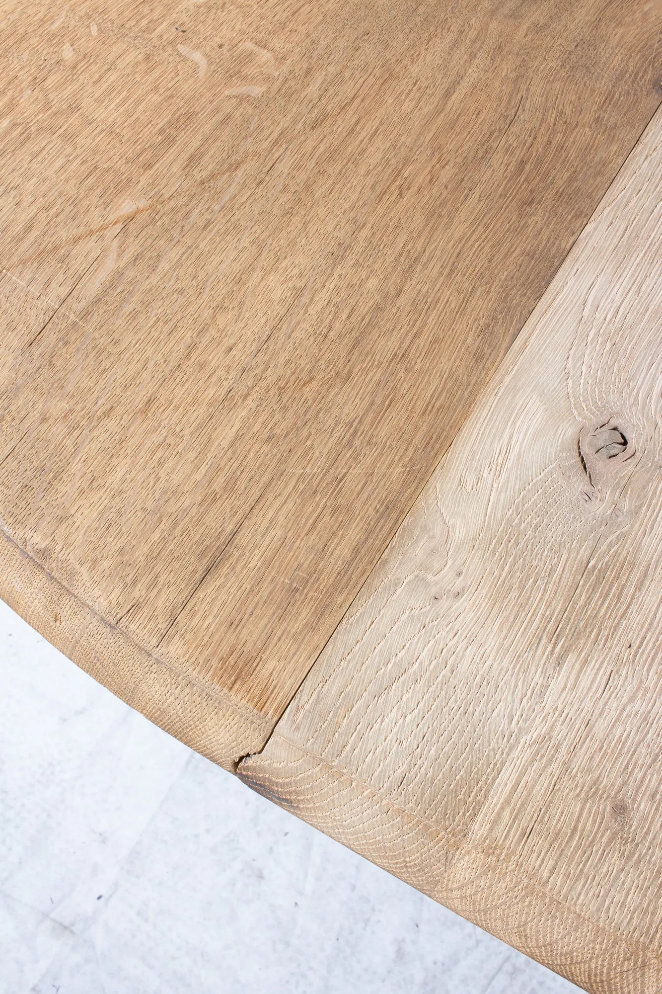 Vintage French Oak Butterfly Leaf Table