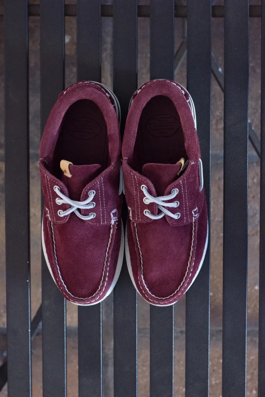 Visvim: Hockney Folk (burgundy suede)