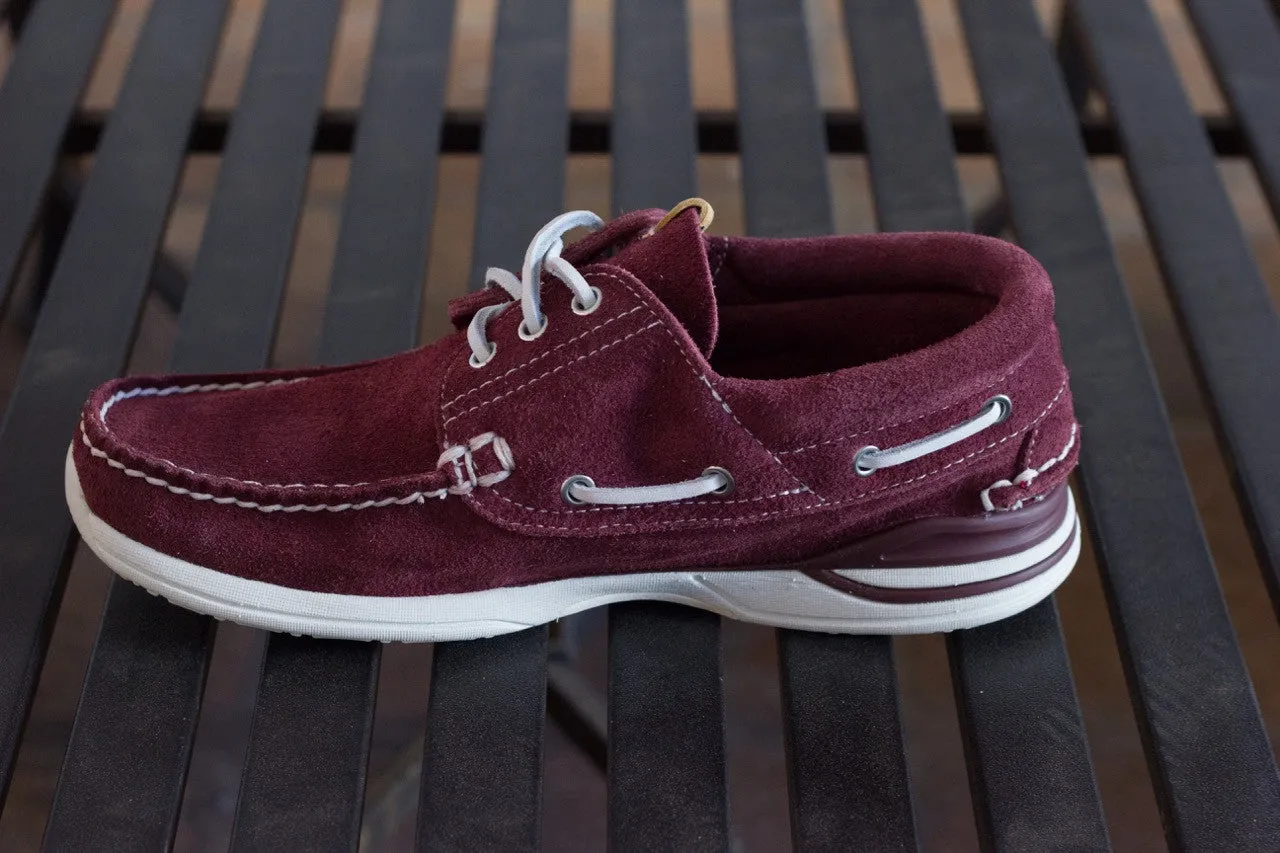 Visvim: Hockney Folk (burgundy suede)