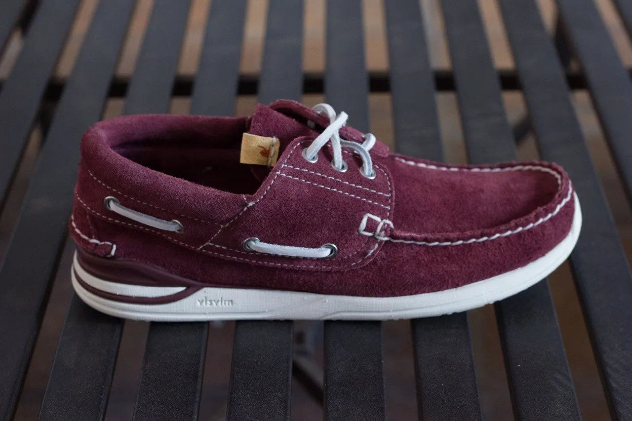 Visvim: Hockney Folk (burgundy suede)