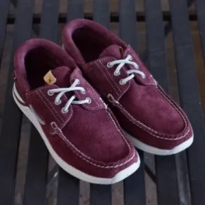 Visvim: Hockney Folk (burgundy suede)