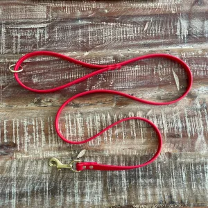 Waterproof Leash : Cherry   Brass