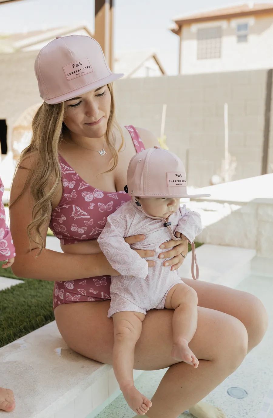 waterproof snapback hat blush