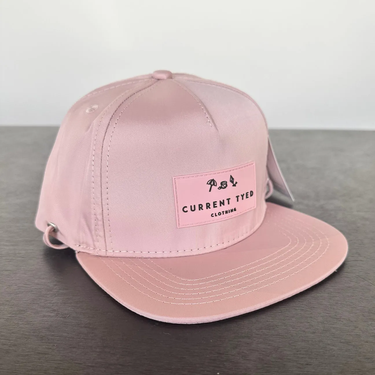 waterproof snapback hat blush