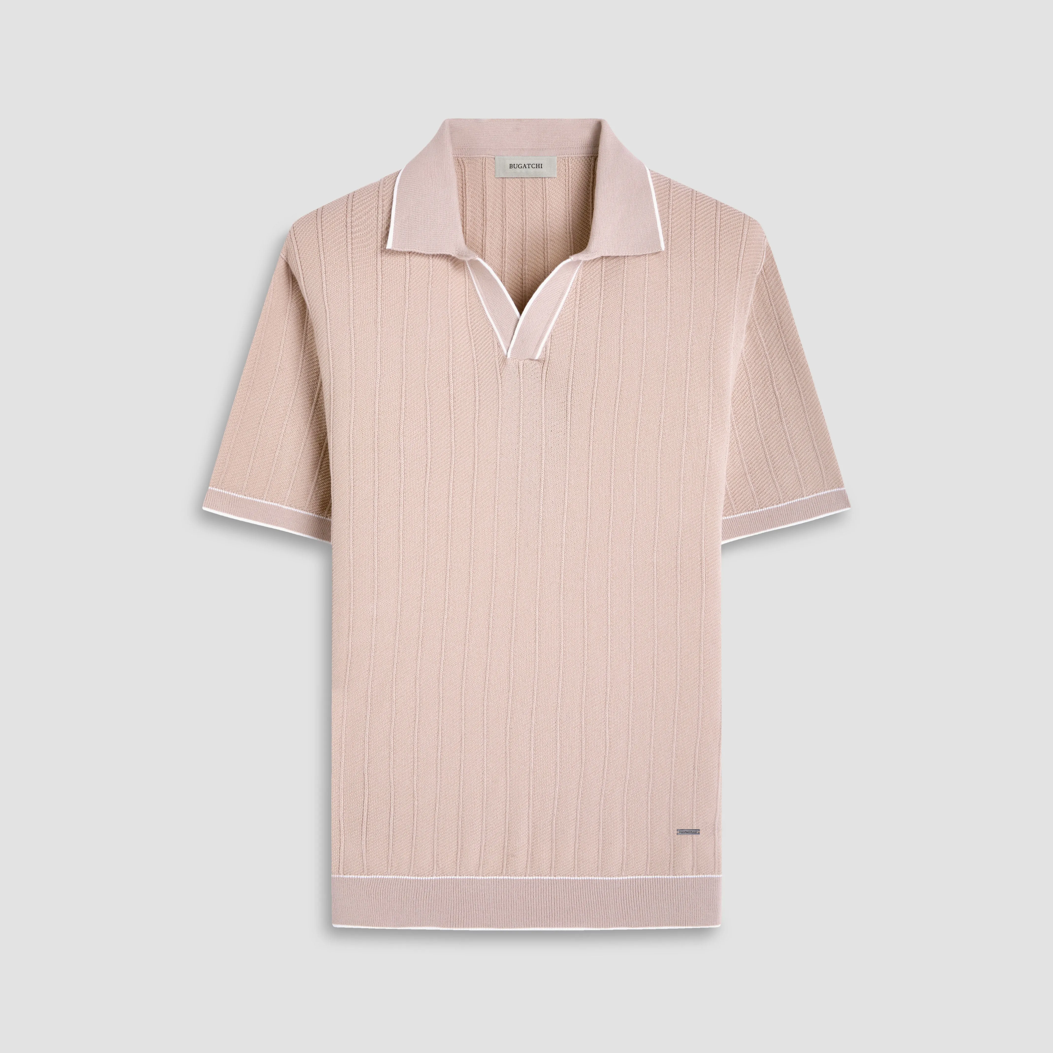 Wide Rib Short Sleeve Johnny Sweater
