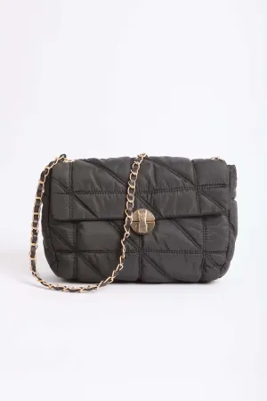 Women Bag Elegant Quilted Captioned Waterproof Bag Black