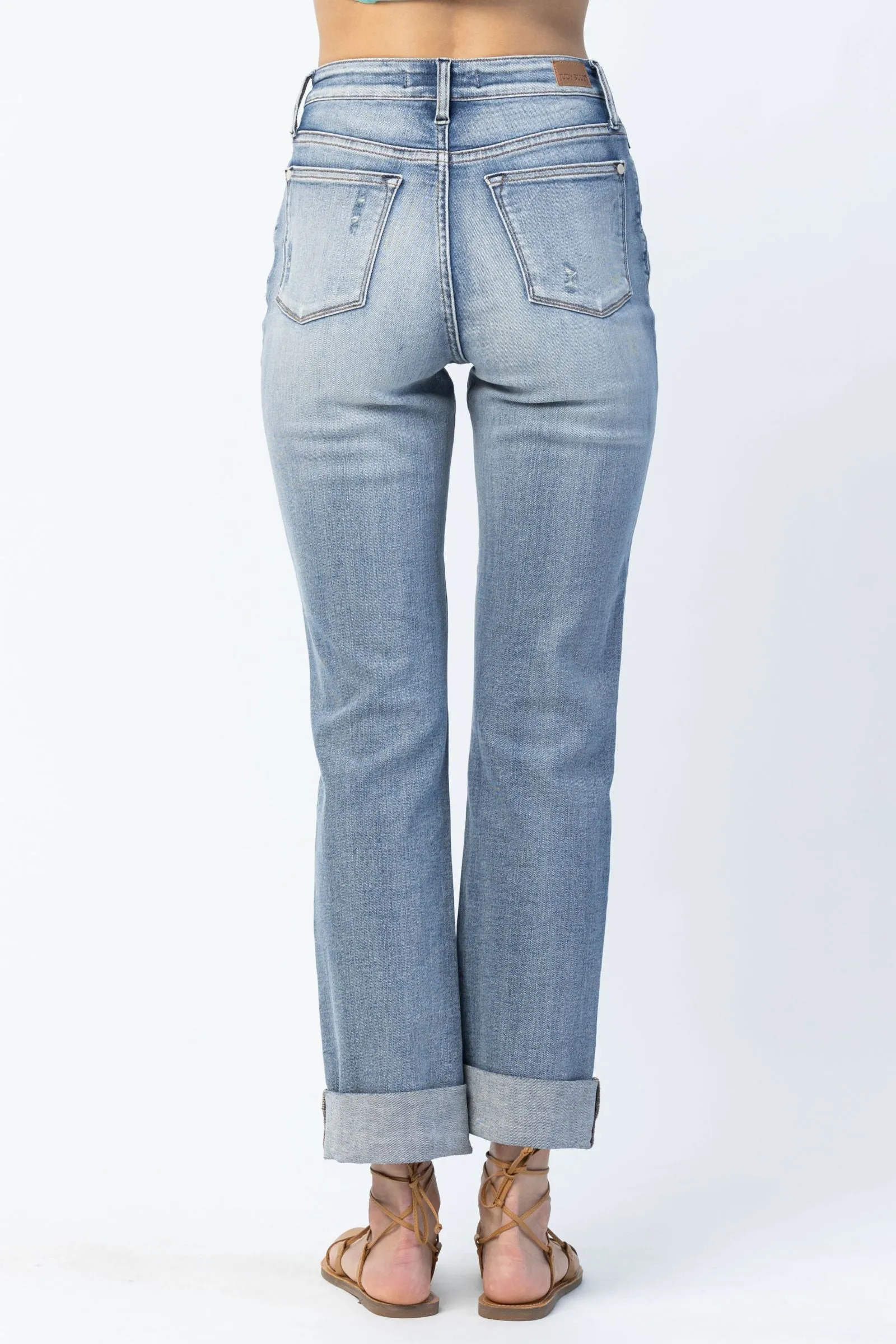 You Were Meant For Me Judy Blue Distressed Boyfriend Fit Jeans