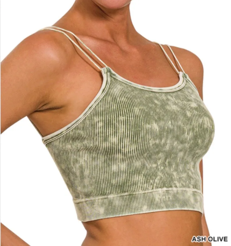 Zoe Brami - Zenana Ribbed Spaghetti Strap Brami Top