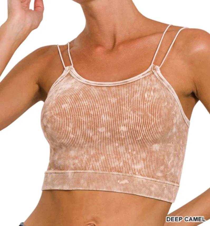 Zoe Brami - Zenana Ribbed Spaghetti Strap Brami Top