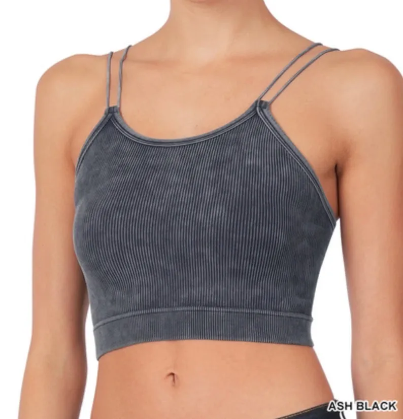 Zoe Brami - Zenana Ribbed Spaghetti Strap Brami Top
