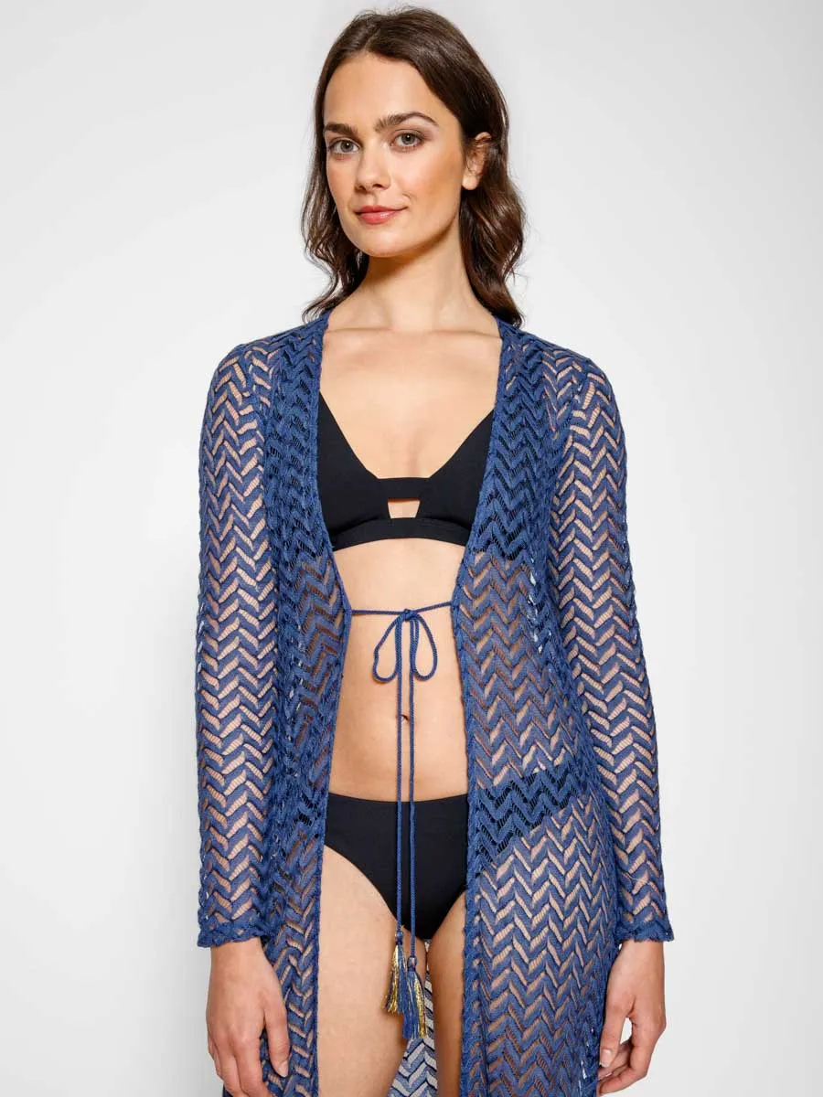Zuma Duster Cardigan in Navy
